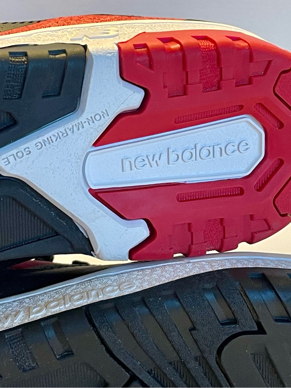 NWB NEW BALANCE 650R BLACK RED MENS 10 “BRED” BB650RBR PREMIUM LEATHER SNEAKER - Picture 15 of 17